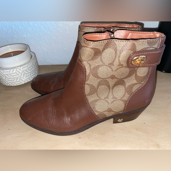 COACH ZIP UP BOOTS - Picture 1 of 4